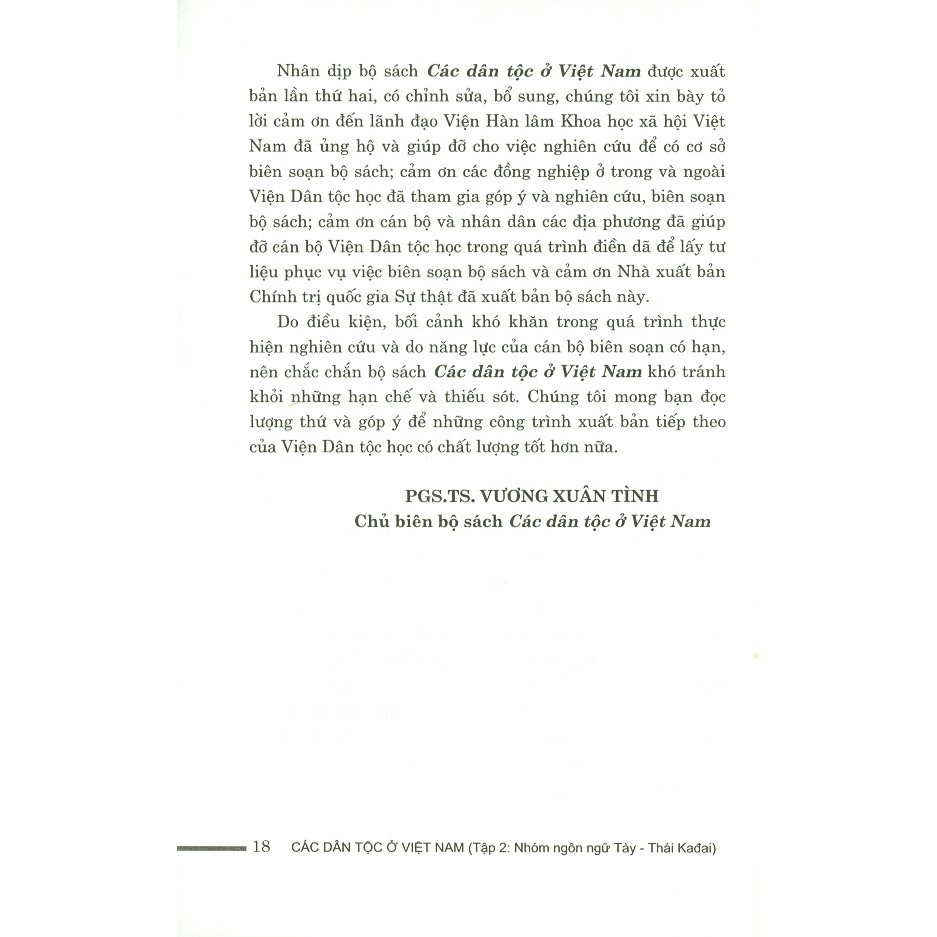 Sách - Các Dân Tộc Ở Việt Nam - Tập 2: Nhóm Ngôn Ngữ Tày - Thái KaĐai | BigBuy360 - bigbuy360.vn