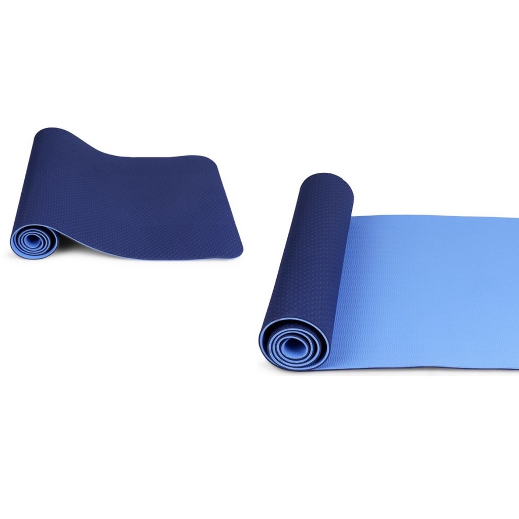 Thảm tập yoga 2 lớp chuẩn 6li - 8li - TẶNG kèm túi + dây buộc (kèm ảnh thật)