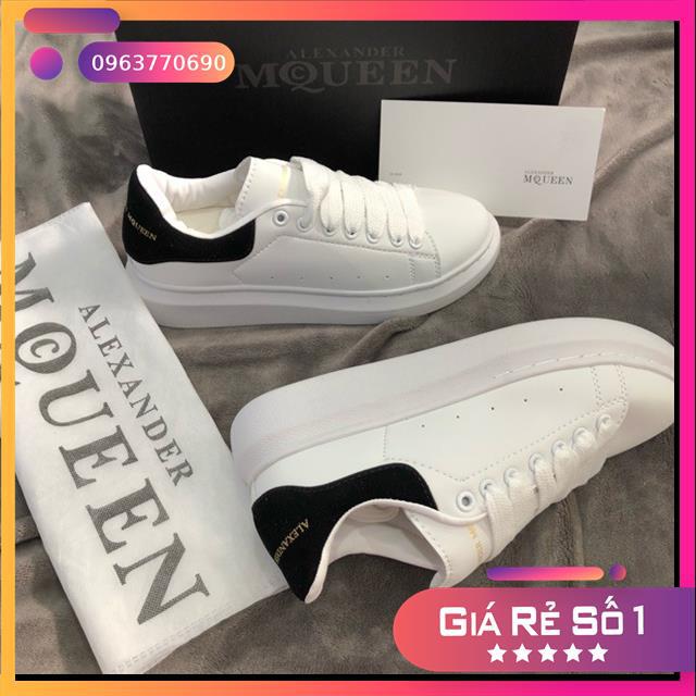 Giày Mcqueen Trắng Gót Nhung Hàng Cao Cấp Giá Xưởng Form Dành Cho Cả Nam Nữ - dindinymb