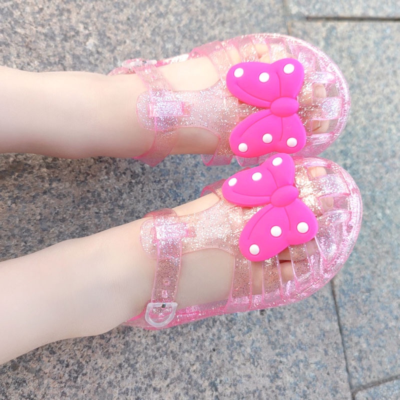 Dép sandal nhựa dẻo cho bé hình bông hoa từ 2-10 tuổi