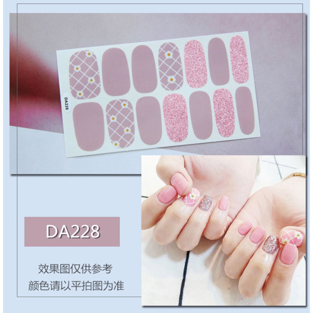 Bộ sticker dán móng tay trang trí 3D DA221 - DA240
