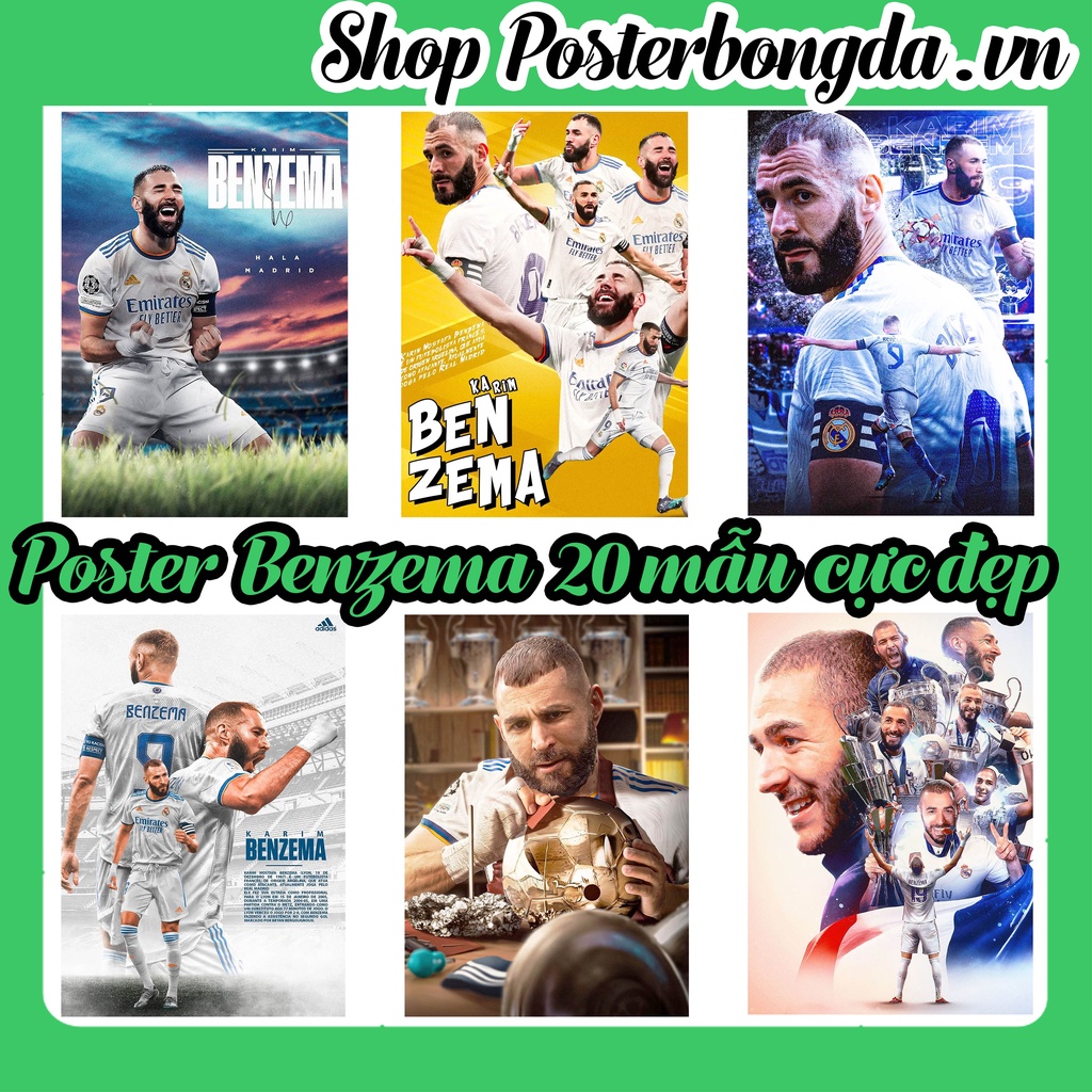 Poster Karim Benzema, Ảnh Dán Tường Karim Benzema Cực Đẹp, Poster Bóng Đá Có In Theo Yêu Cầu