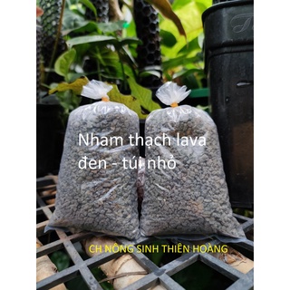Đá nham thạch Lava Đỏ/Đen 3-6mm (Gói 400GR)