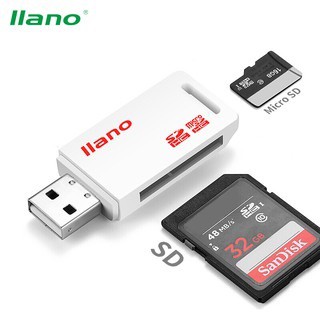 Đầu đọc thẻ nhớ SD + TF kết nối cổng USB cho máy tính vô cùng tiện lợi