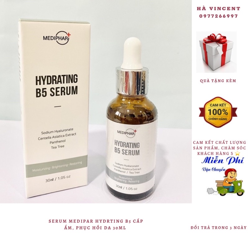 Serum B5 Mediphar - Hydrating B5 Serum 30ml cấp ẩm, phục hồi cho da