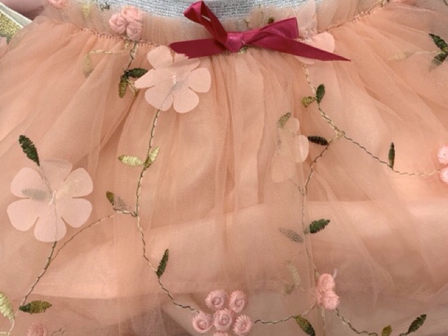 Chân Váy Ren Voan Bé Gái Xuất Dư