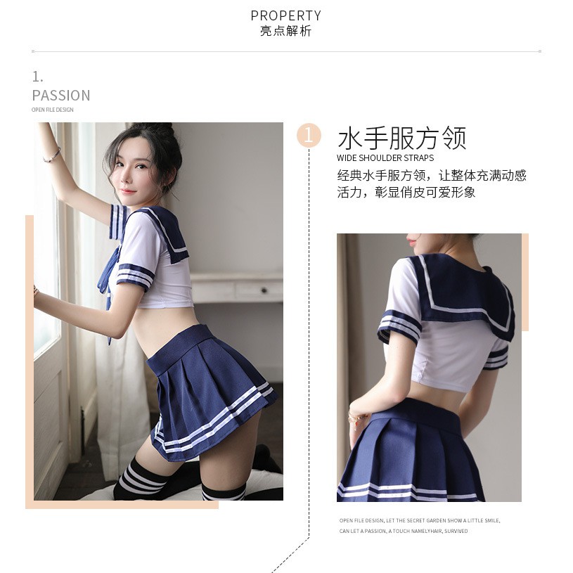 Japanese pure and innocent student uniform sense sailor suit show dress skirt suit wholesale 2171