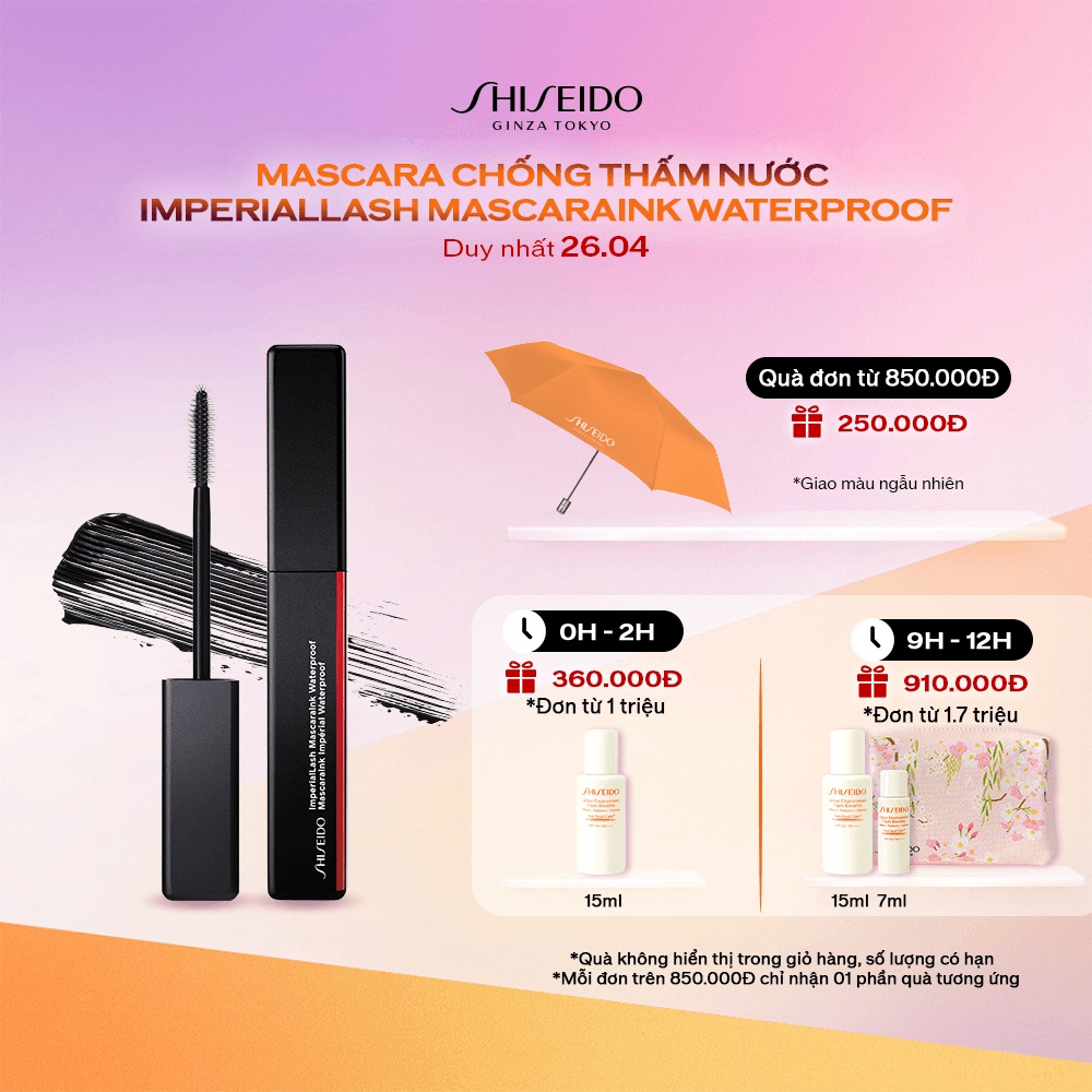 [Mã COSSD4 giảm 10% đơn 600K] Mascara chống thấm nước Shiseido ImperialLash MascaraInk Waterproof 8.5ml