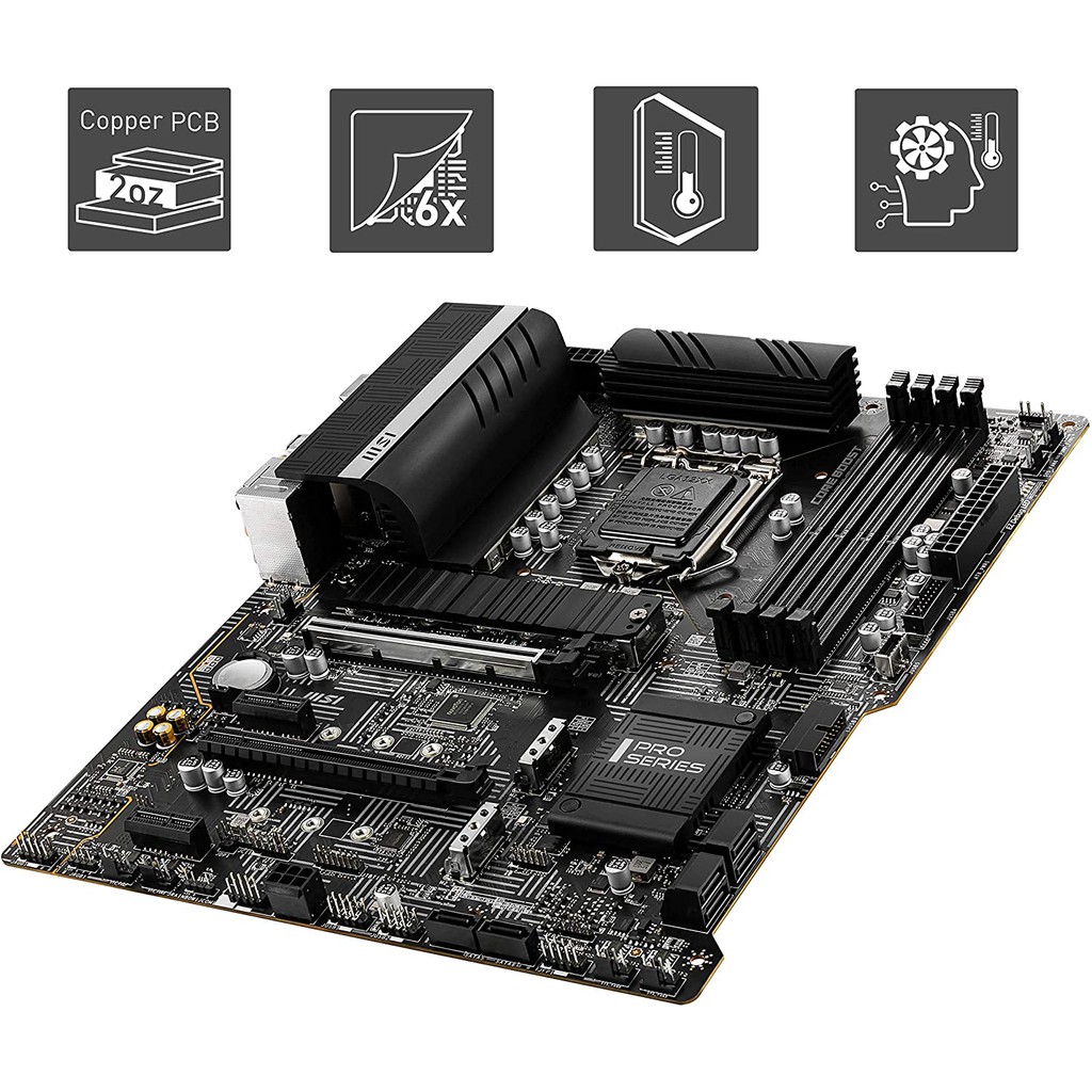 Mainboard Bo Mạch Chủ MSI Z590 PRO WIFI (Intel Z590, Socket 1200, ATX, 4 khe Ram DDR4)