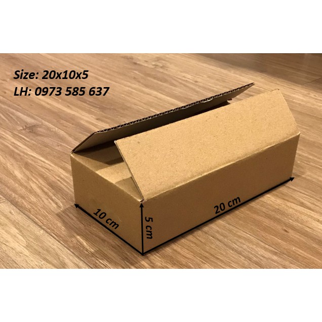 20x10x5 Hộp Carton - Gói Hàng Ship Cod, Hộp Giấy 3 Lớp