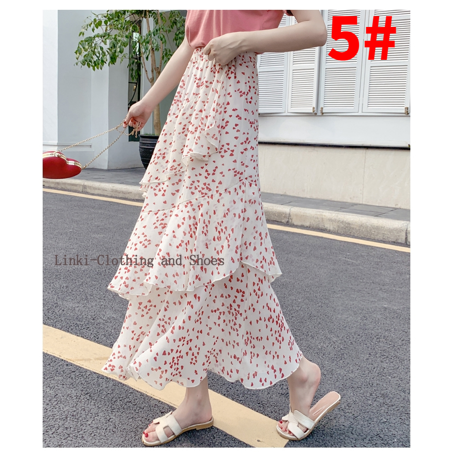 Chân Váy Dài Lưng Cao Thiết Kế Mới Xinh Xắn Thời Trang Dành Cho Nữ