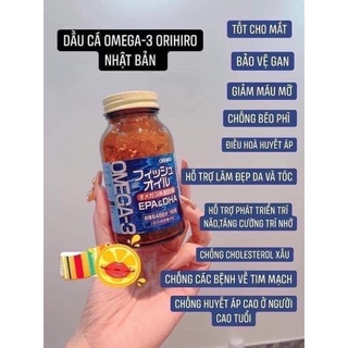 Dầu cá Omega 3 Orihiro 180 viên