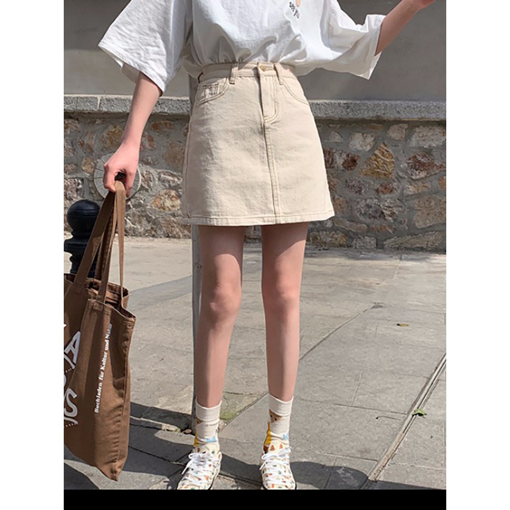 (ORDER) Chân váy denim dáng chữ A style năng động cá tính Hàn Quốc (HOT NEW 2020) | BigBuy360 - bigbuy360.vn