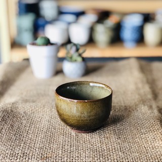Cốc gốm mộc