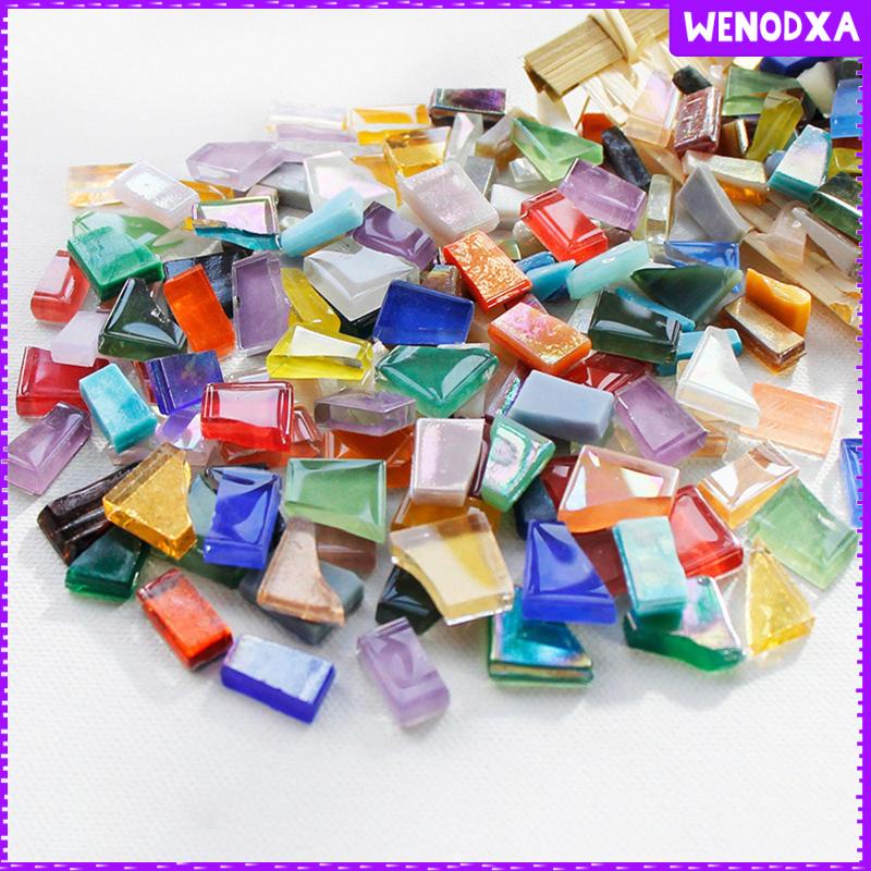 Khối Pha Lê Mosaic Pha Lê Lấp Lánh Pha Lê 1kg Hỗn Hợp Trang Trí Nhà Hoặc Làm Đồ Thủ Công DIY
