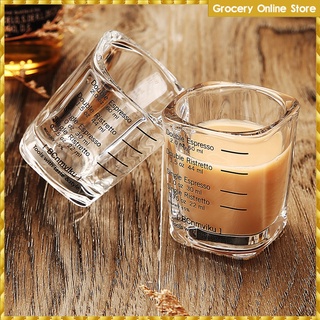 Cốc đo lường bằng thủy tinh chịu nhiệt tốt cho pha cà phê espresso