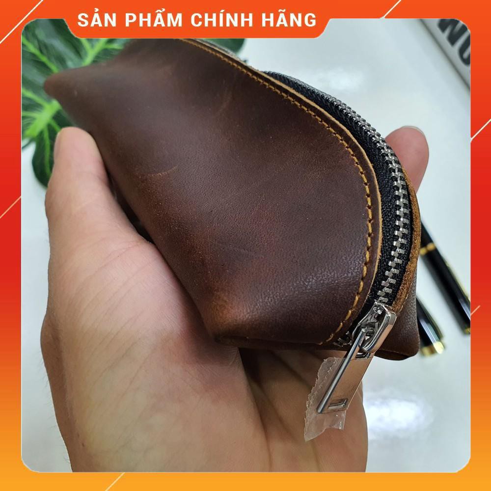 [Handmade] Túi đựng bút da thật cao cấp có khóa dành cho doanh nhân (20x8cm) - ZN01 Bảo Hành 12 Tháng