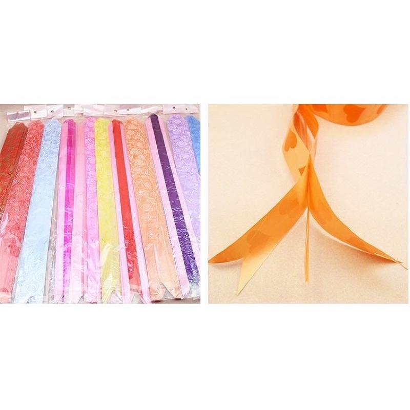 Set 10 nơ rút gói quà, nơ trang trí giỏ quà tết đủ size