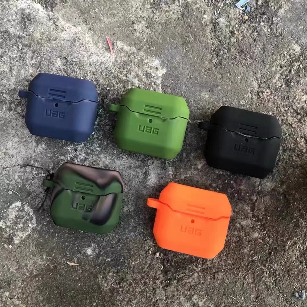 UAG Vỏ Bảo Vệ Hộp Sạc Tai Nghe Airpods 1/2 Bằng Silicon Mặt Nhám Thời Trang Chống Rơi