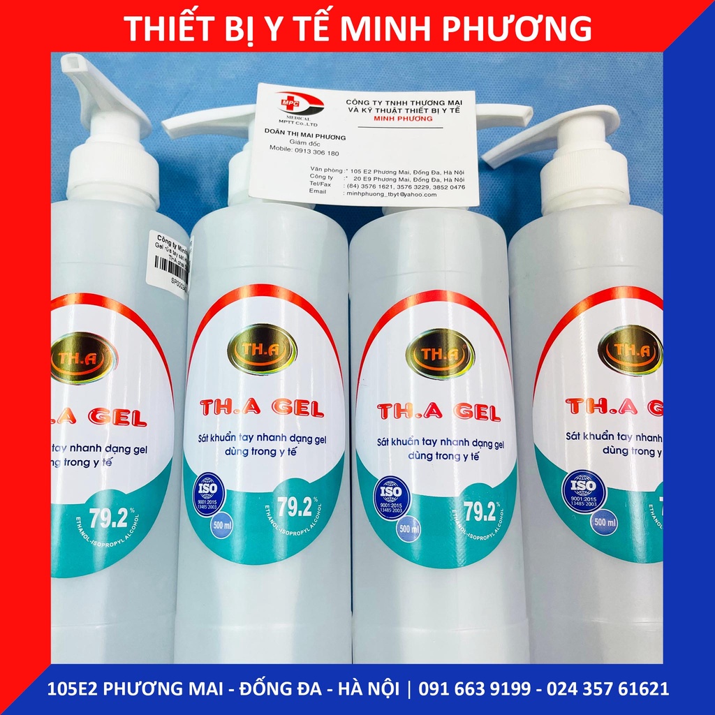 Gel rửa tay sát khuẩn nhanh THA chai 500ml
