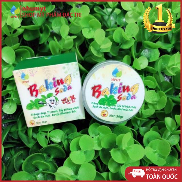 BỘT TRẮNG RĂNG BAKING SODA MIX BẠC HÀ - TRÀ XANH