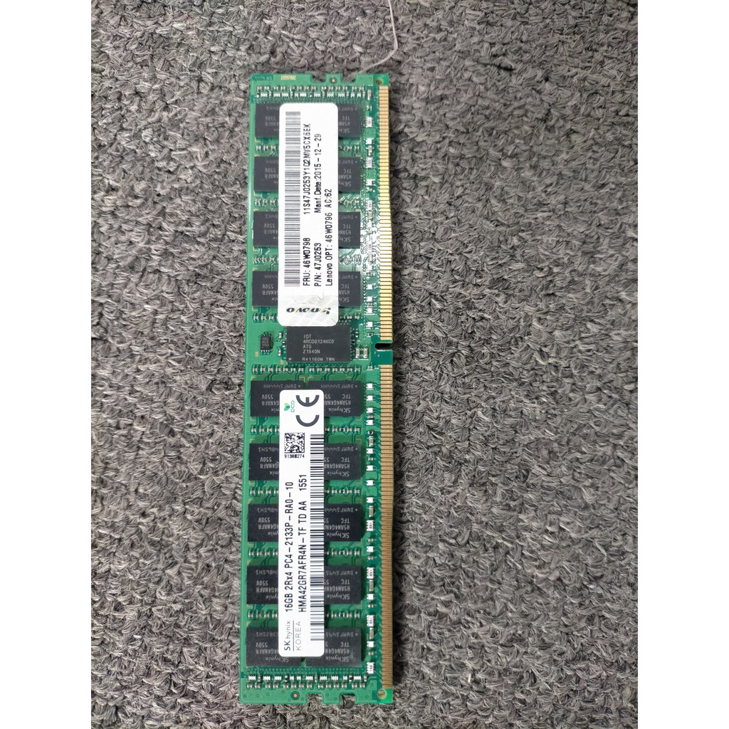 Ram 16GB DDR4 REG ECC Cho Workstation