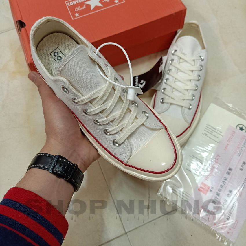 Giày sneaker converse 1970s nam nữ cổ thấp màu trắng