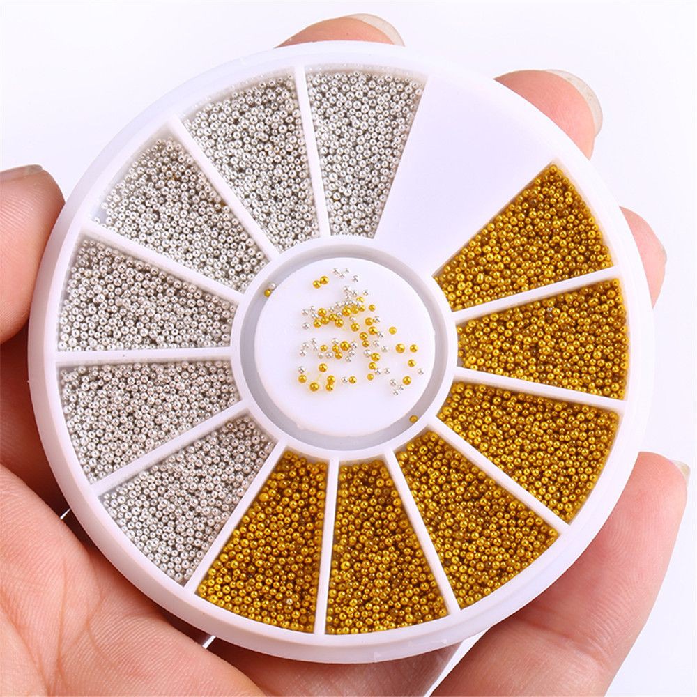Hạt kim loại 3D đính móng nghệ thuật