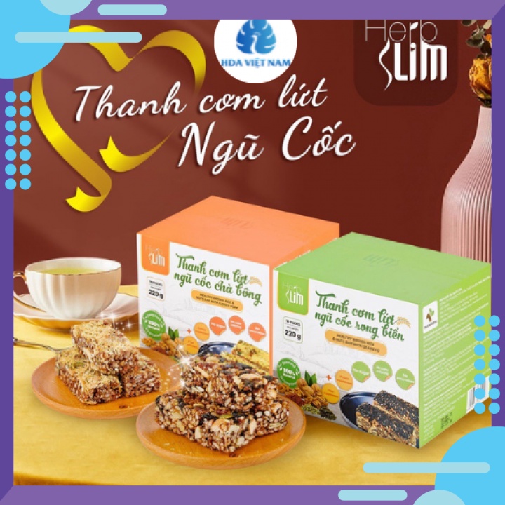 Thanh cơm lứt ngũ cốc Herbslim thơm ngon bổ dưỡng, hỗ trợ giảm cân - THANH GẠO LỨT TRẤN THÀNH