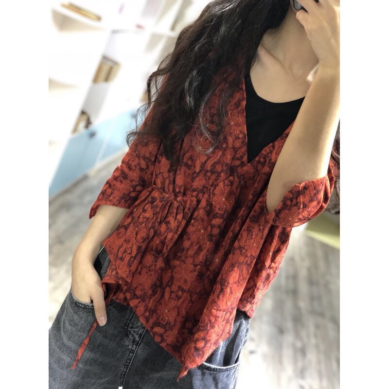 Áo Khoác Cardigan Họa Tiết Nghệ Thuật Vintage Cho Nữ