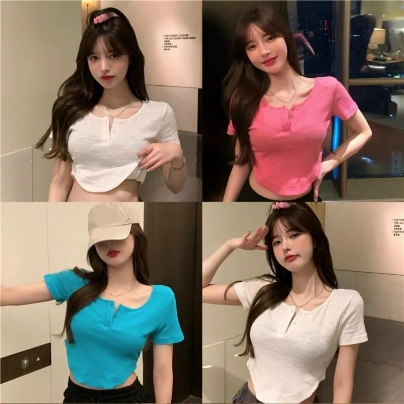 Áo croptop đuôi tôm - Mã 006