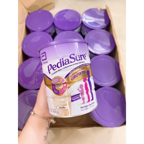 Sữa PEDIASURE Úc nắp tím 850G