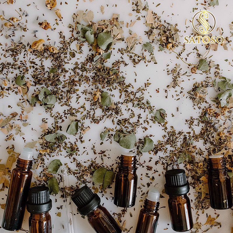 Hoắc hương khô SATOSO 1kg hàng đẹp sạch thơm tốt cho sức khỏe SA65