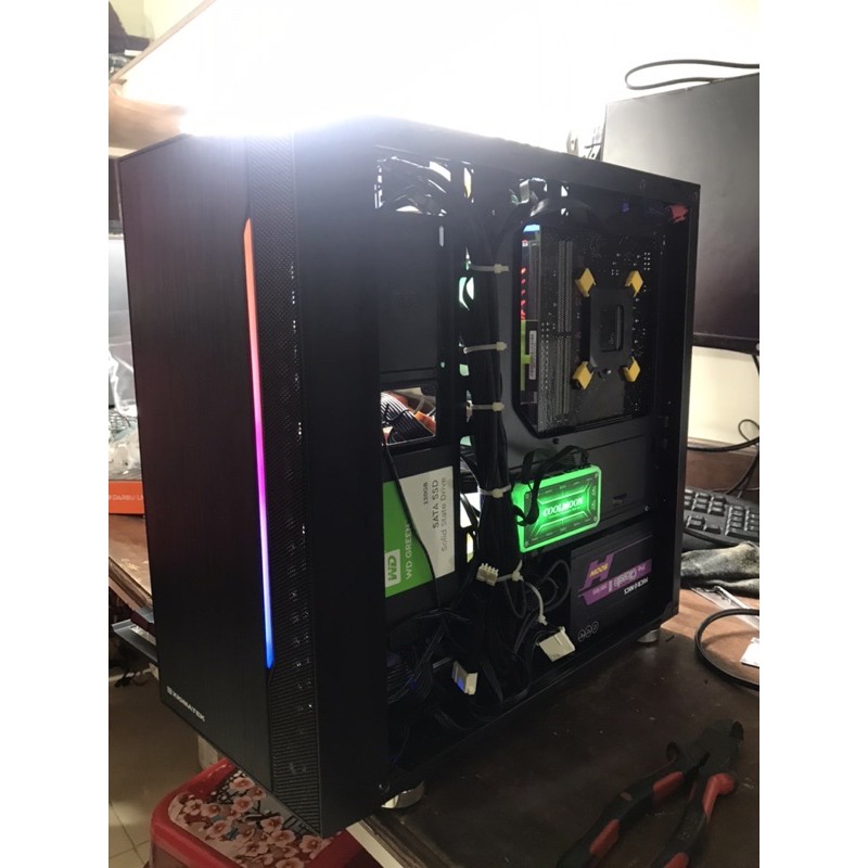 Case máy tính h310/ i3-9100f/ ram 8gb/ ssd120gb, nguồn fan tản vỏ led đẹp | BigBuy360 - bigbuy360.vn