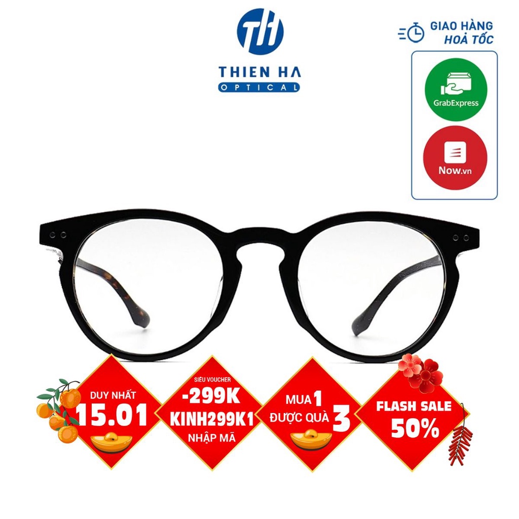 Gọng kính NN007 chất liệu nhựa cao cấp đeo ôm mặt, bền bỉ, kiểu dáng trẻ trung cá tính 49-23-145mm