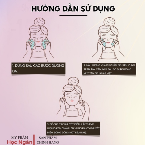 Kem nền trang điểm chống nắng BB Cream Collagen, làm mờ vết thâm, vết nhăn, làm căng, trắng sáng da, myphamhocngan1