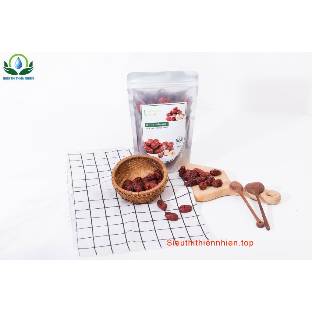 Táo đỏ sấy khô đóng túi zip thương hiệu Mộc Sắc | BigBuy360 - bigbuy360.vn