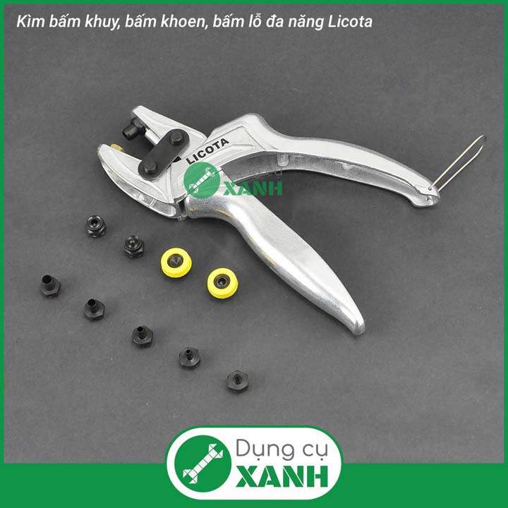 Kìm bấm khuy, bấm khoen, bấm lỗ đa năng Licota