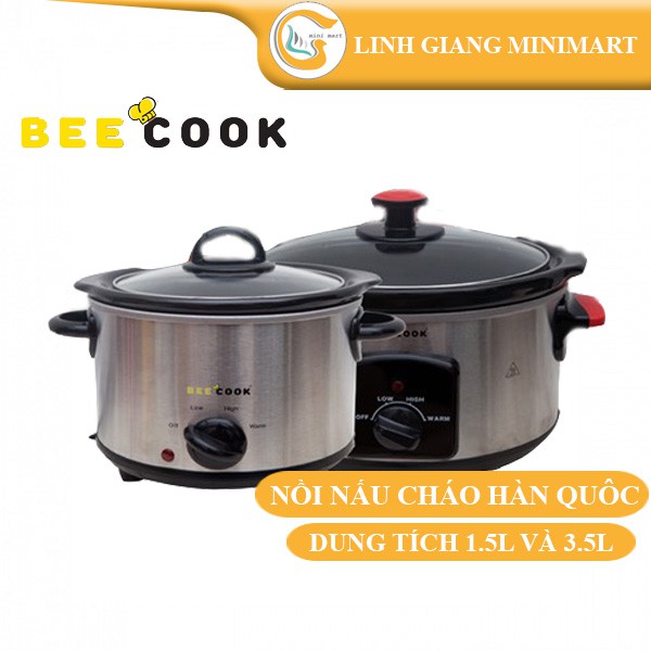 Nồi nấu cháo cho bé BeeCook Hàn Quốc Hàng chính hãng Bảo hành 12 tháng Nồi kho hầm