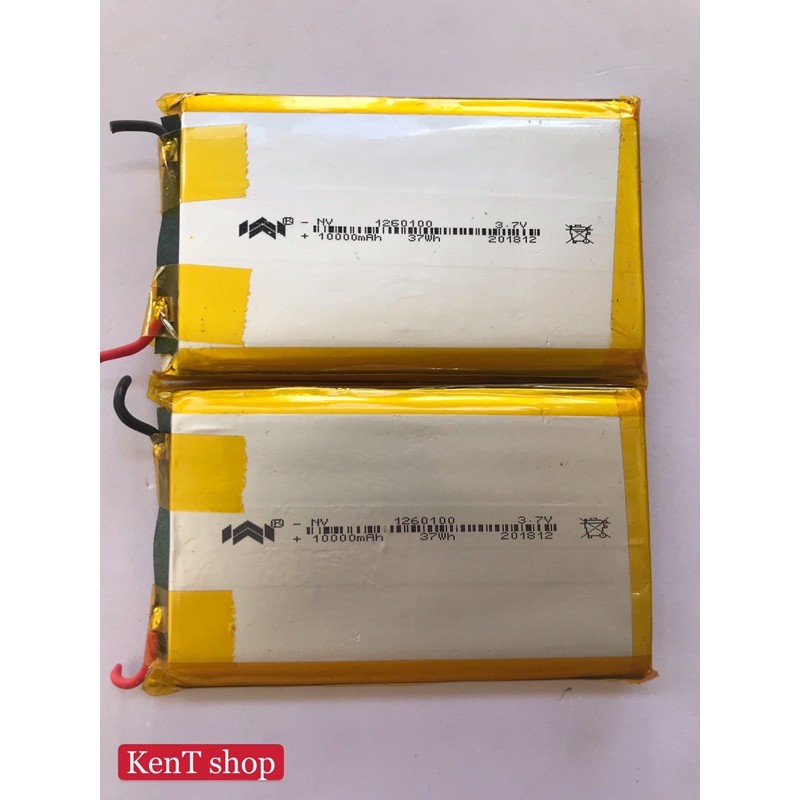 Pin Lipo (Lithium Polymer) 10.000mah 37Wh 12x60x100mm (tháo máy)