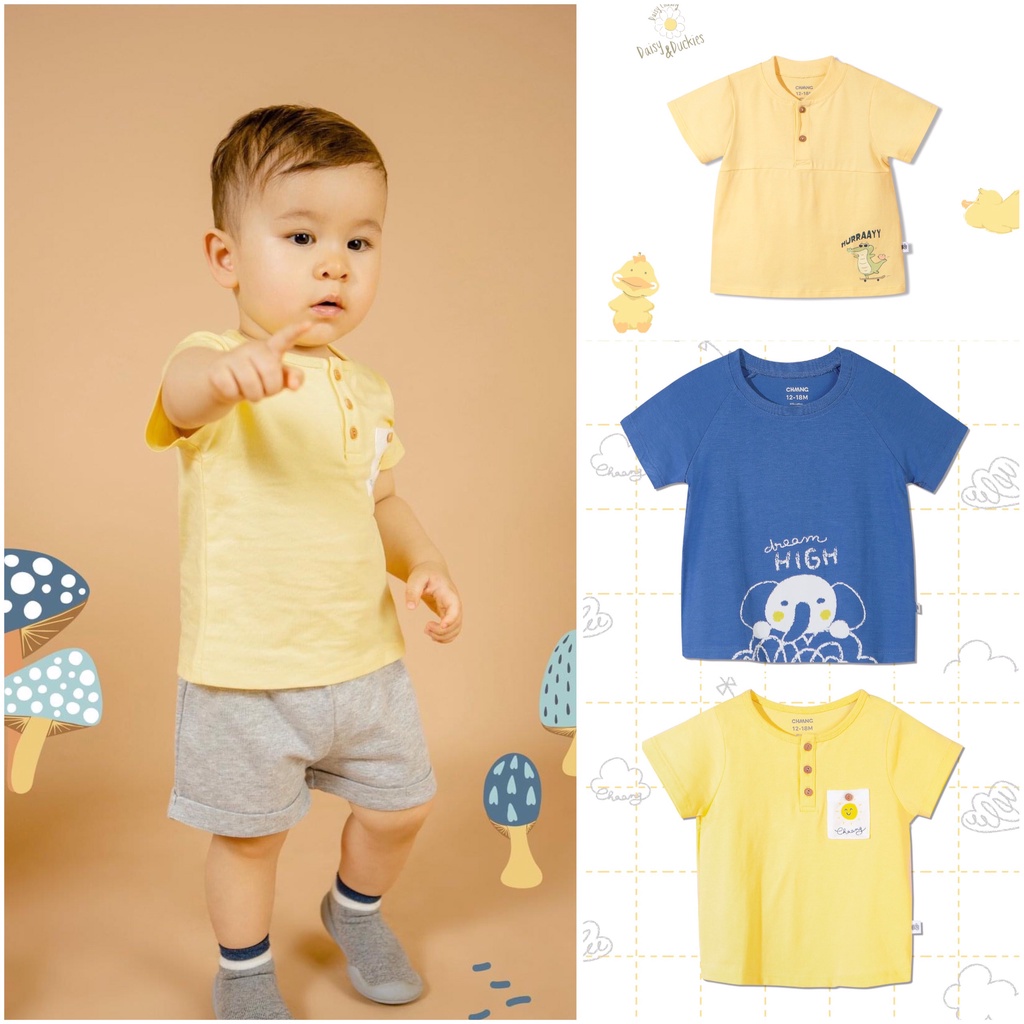 [CHÍNH HÃNG] Áo phông cotton cộc tay trẻ em Sahara Chaang