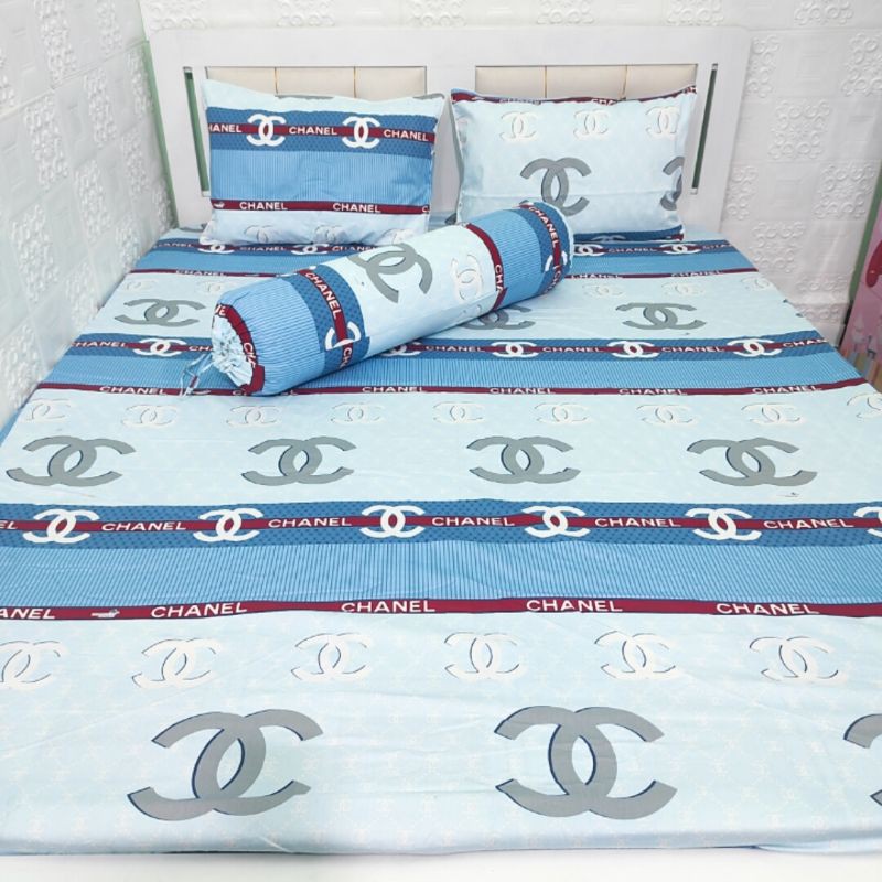 Bộ Drap + Áo Gối 100% COTTON Thắng Lợi cao cấp ( inbox chọn mẫu) đủ kích thước