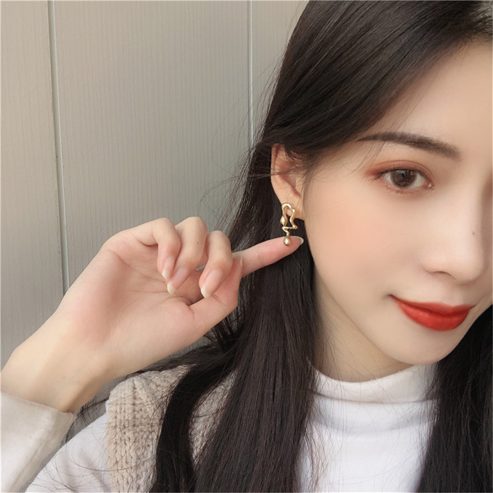 Bông tai tròn mạ bạc 925 thời trang cho nữ Yanqueens Đồ trang sức Quà tặng