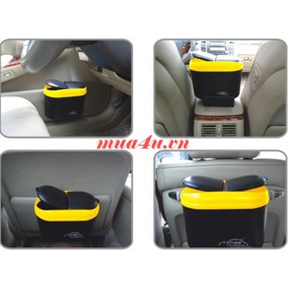 Thùng đựng rác mini trên xe ô tô
