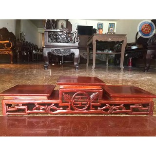[Decor Cao Cấp ] Tam sơn thủng gỗ hương (ngang 20 x dài 64cm)