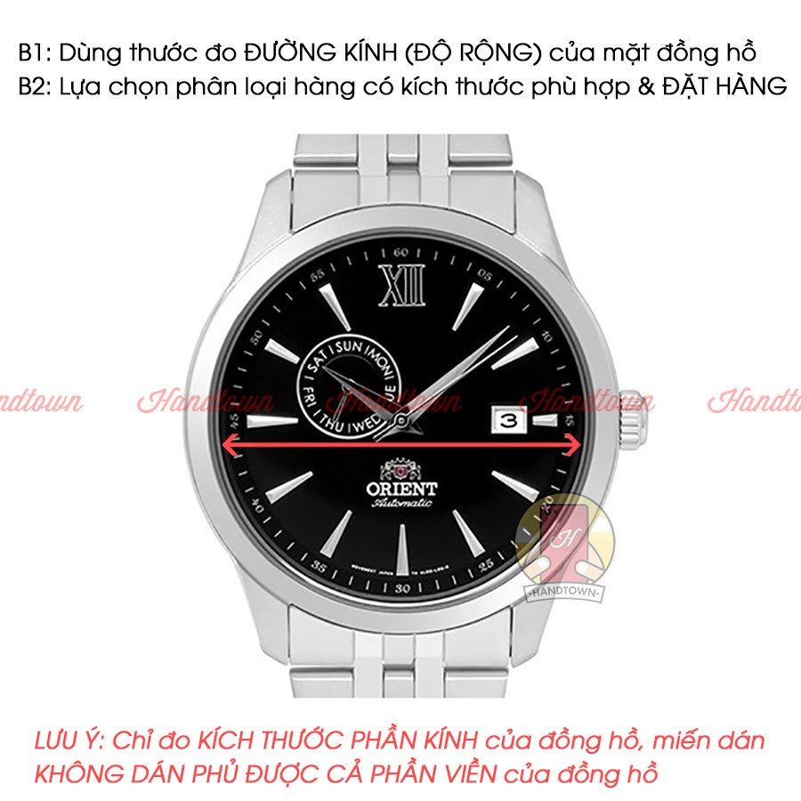 Kính cường lực 3D bảo vệ cho đồng hồ Daniel Wellington DW chống trầy xước đường kính 28mm đến 42mm