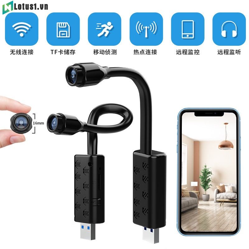 Camera giám sát W11 PRO kết nối wifi mini HD 720P P2 LV1