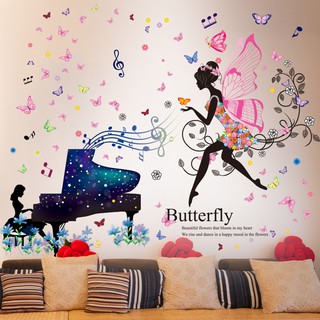 Miếng Dán Tường Trang Trí Hình Nốt Nhạc