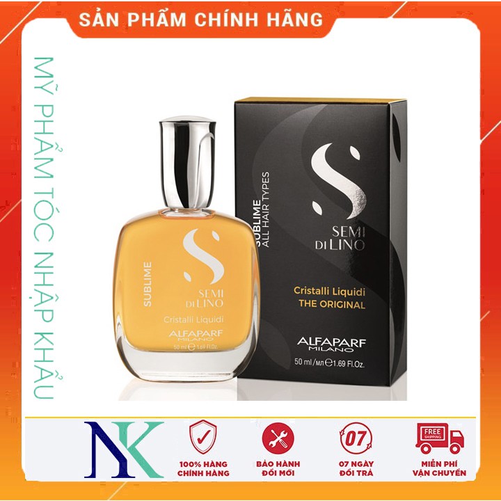 Tinh dầu kim cương trong suốt bóng mượt tóc ALFAPARF MILANO 50ml