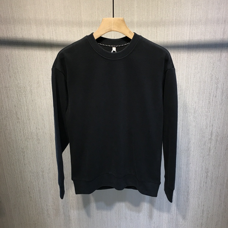 Áo Sweater Unisex Form Rộng Nỉ Đen